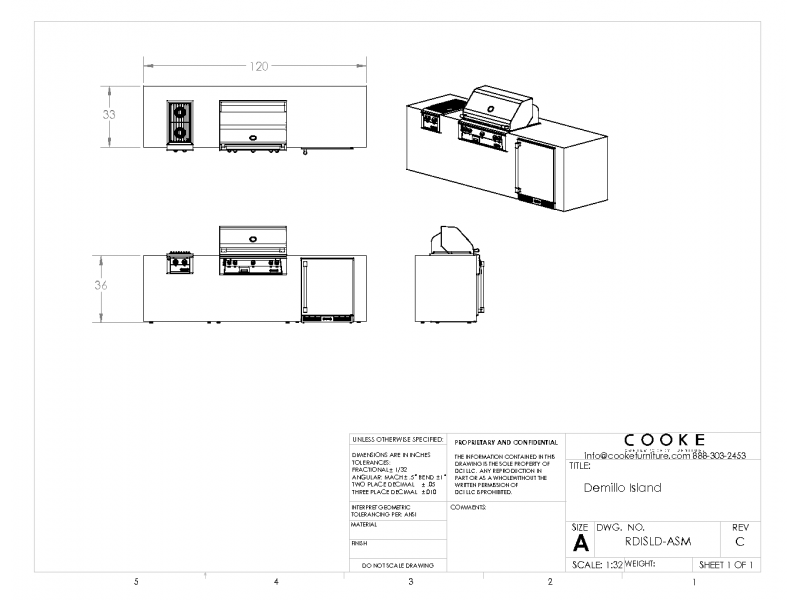 COOKE Famosa BBQ Island