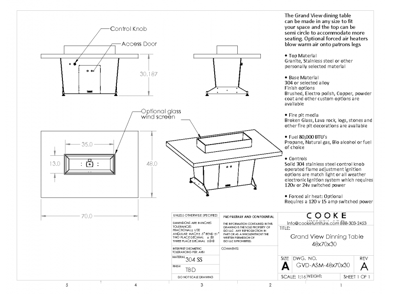 Grand View Specification Sheet 48x70x30