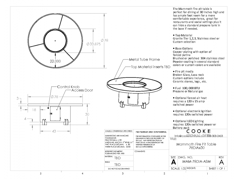 Mammoth Product Specifications 78DIAx30