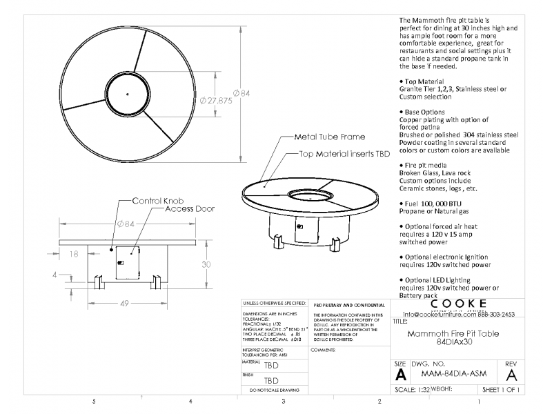 Mammoth Product Specifications 84DIAx30