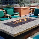 Custom fire pit, burner, and table tops available.