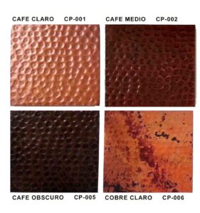 Hammered Copper Colors