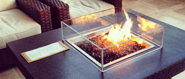 Balboa Fire Pit Table at Four Seasons Lanai
