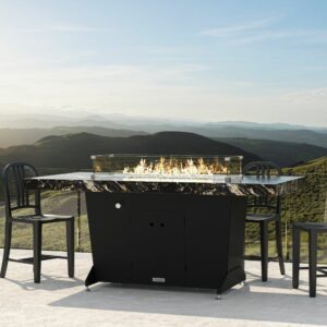Bar height fire pit table