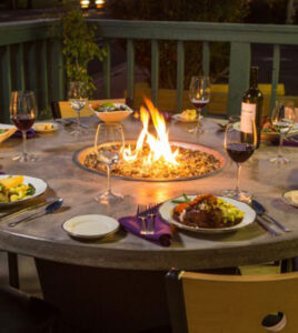 Dining fire pit