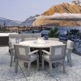 dining fire pit table