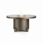 Round fire pit table