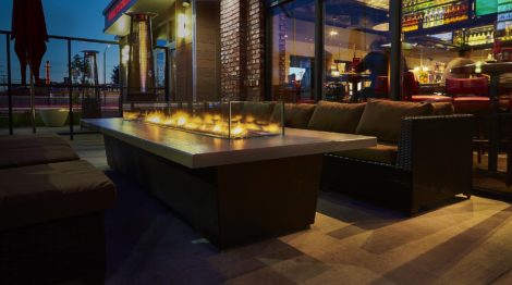 Custom Stainless Steel Fire Pit Table