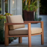 Balboa lounge chair in Jatoba wood