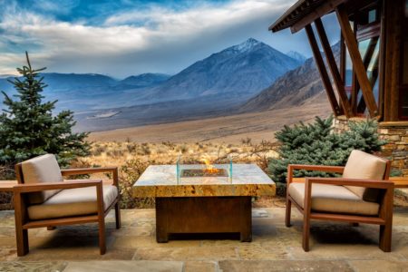 Copper Fire Pit Table by Cooke