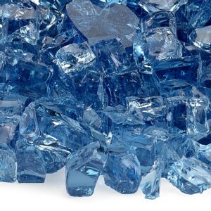 Pale Blue 1/2' Fireglass