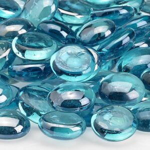 Aqua Glass Fire Beads