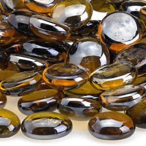 Caramel Glass Fire Beads