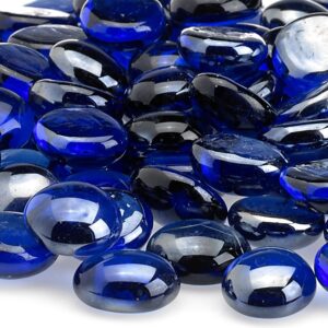Royal Blue Glass Fire Beads