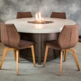 dinning height fire pit table