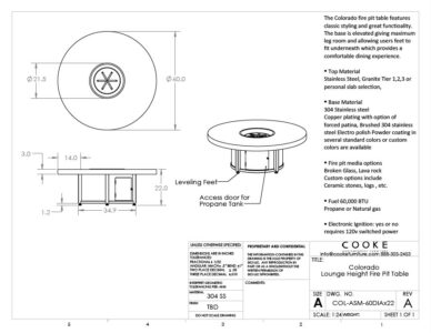luxury fire pit table