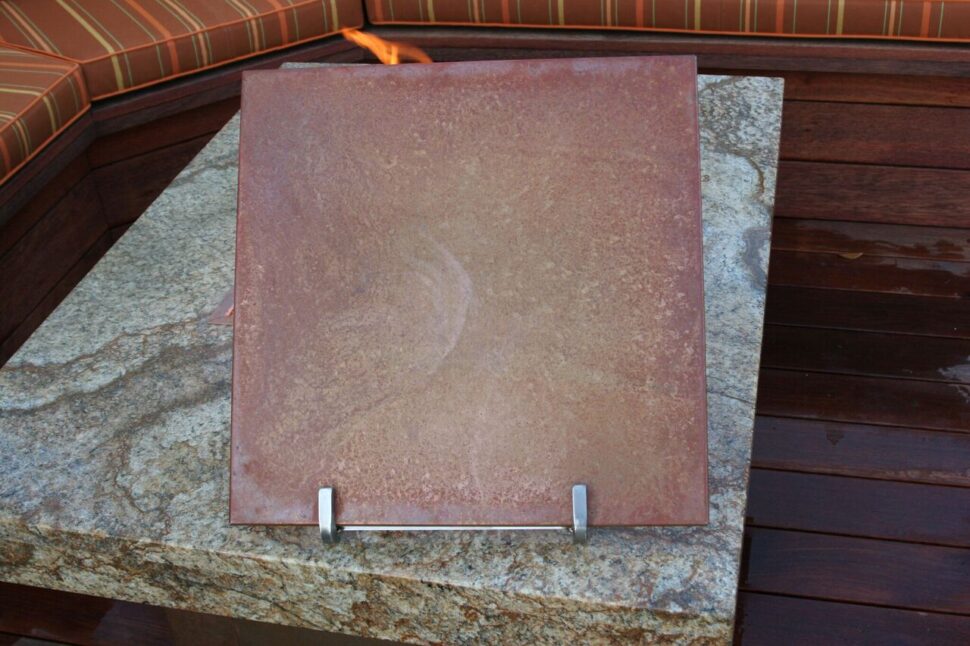 Copper Patina Fire Pit Lid