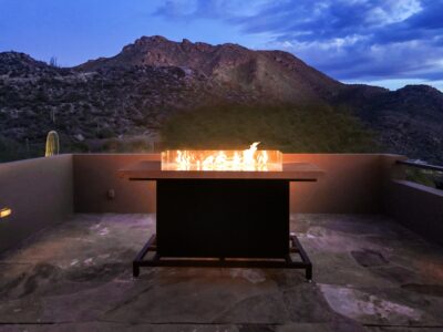 bar height fire pit pit table