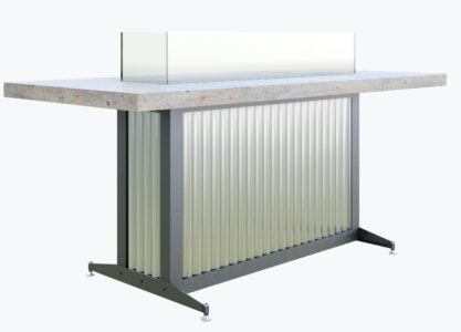 Bar height fire pit table