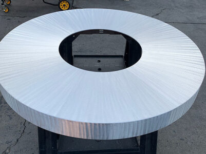48" Dia. Brushed Aluminum Table Top