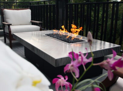 Custom fire Pit table by Cooke