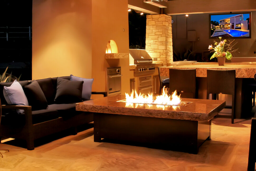 Custom Fire Pit Table